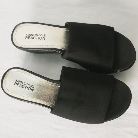 Slide-On Wedges with Patent Highlights - Picture 2 of 5